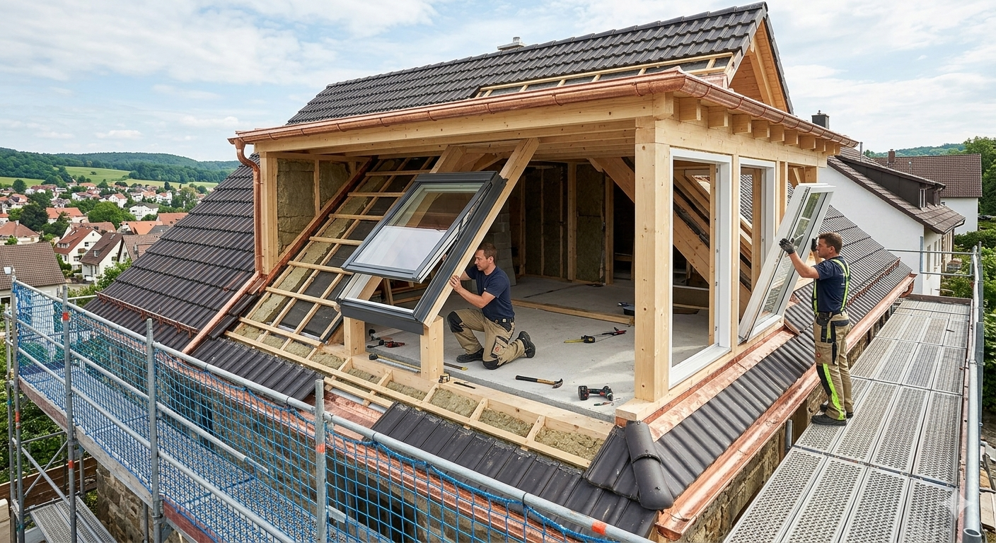 dachausbau von Dachdecker Meister
